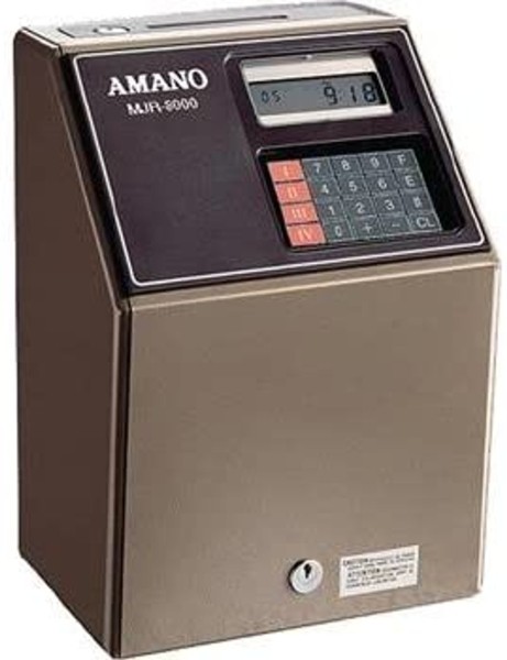 Amano Calculating time clock, for up to 250 employees, MJR-8000N/A094