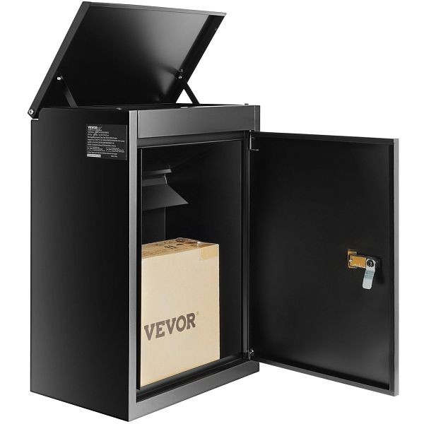 VEVOR Package Delivery Boxes for Outside 15.4" x 10.6" x 20.5", Galvanized Steel Wall Mount Mailbox with Coded Lock, BGXDXGKB205INBA5GV0