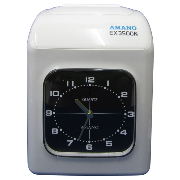 Amano Top load semi auto time clock, white-black, EX-3500N/2838