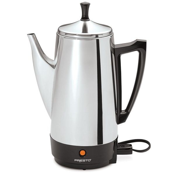 Presto 12-Cup Stainless Steel Coffee Maker, 02811