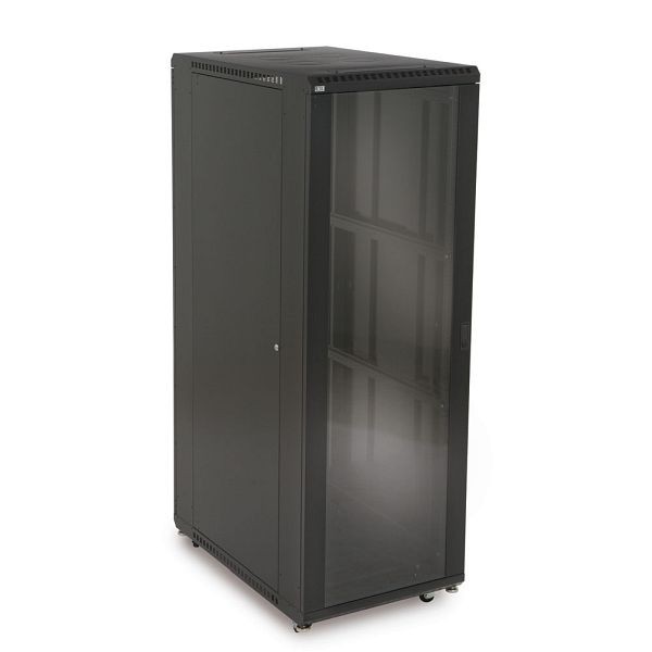 Kendall Howard 37U LINIER, Server Cabinet, Glass/Vented Doors, 36" Depth, 3100-3-001-37
