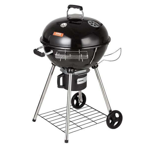 VEVOR 22" Kettle Charcoal Grill, Premium Kettle Grill with Wheels Grate and Cover, PGLCJKETTLE22IGNCV0