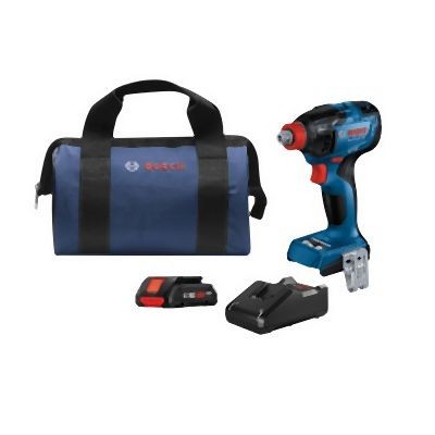 Bosch 18V Brushless Connected-Ready Freak 1/4 Inches and 1/2 In.Two-In-One Bit/Socket Impact Driver Kit with (1) CORE18V 4.0 Ah Compact Battery, 06019J0211