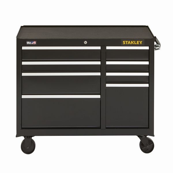 Stanley 41" W 300 Series 8-Drawer Rolling Tool Cabinet, STST24181BK