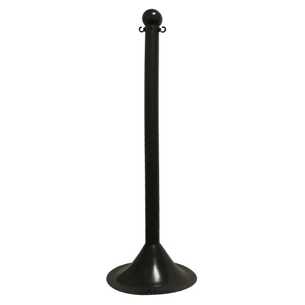 Mr. Chain Stanchion, Black, 41-Inch Height, 2-Inch Diameter Pole, Quantity of pieces: 2, 91503-2