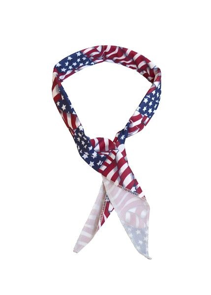 TechNiche Evaporative Cooling Neck Band, USA Flag, One Size, 6519-USA