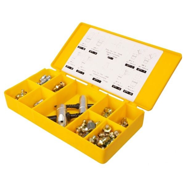 ProLube Metric Grease Fitting Assortment, 101pc with Box, 43978