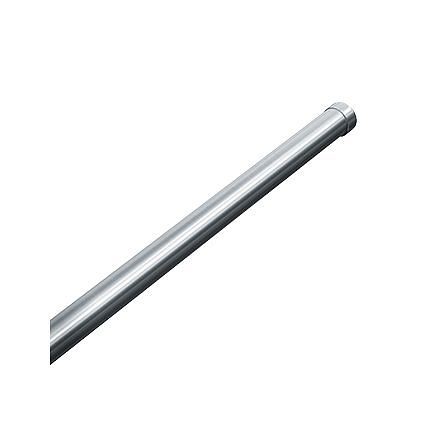 ASI Shower Curtain Rod with Concealed Mounting Flanges (pair) (Part No. 1224-1) - 1" Diameter Bar, Stainless Steel (per foot up to 6 feet), 10-1224