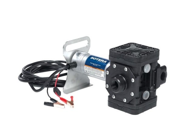 Sotera 12V DC 13GPM Heavy-Duty Chemical Transfer Pump-n-Go, Bung Mount, with Motor Bracket, Hose, & Suction Pipe, SS415BX731