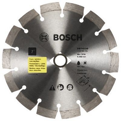 Bosch 7 Inches Standard Segmented Rim Diamond Blade with DKO for Universal Rough Cuts, 2610044251