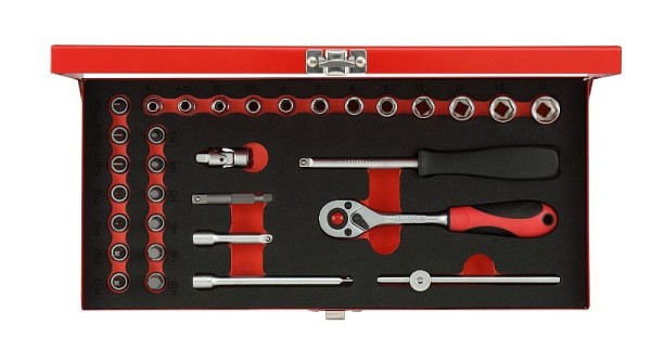 GEDORE red R49004033 Socket set 1/4" 33 pieces, 3300000