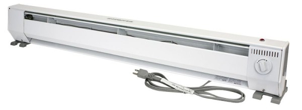 King Electric KP Portable BB Heater 4Ft 120V 1000W White, KP1210