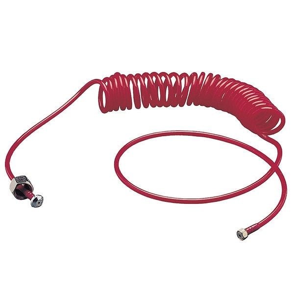 Paasche 10' Coil Air Hose with Couplings, CH-10