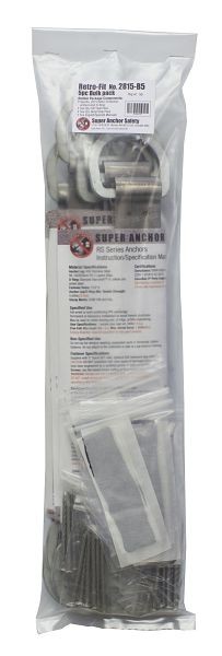Super Anchor Safety Retro-Fit Anchor 20ga 430 SST, Retail Package, Qty: 5 pieces, 2815-B5