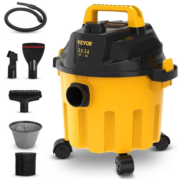 VEVOR Wet Dry Vacuum, 2.6 Gallon, 2.5 Peak HP, SYGSZK10L110VIU03V1