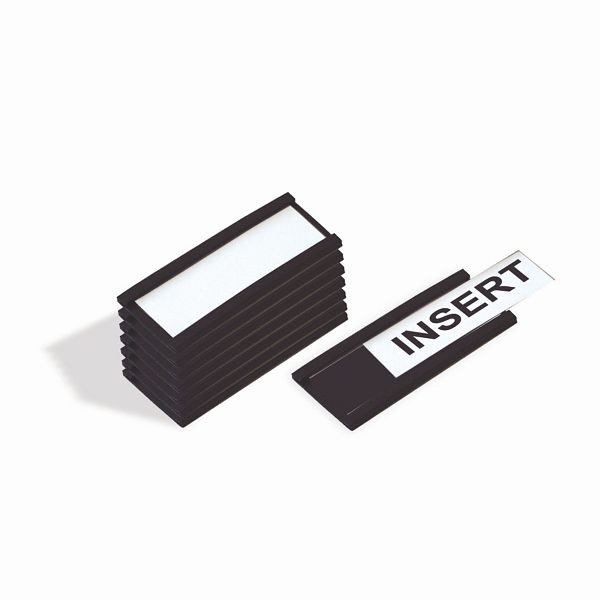 MasterVision Magnetic Data Cards, Qty: 25 pieces, Color: Black, FM1310
