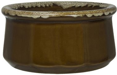 International Tableware Bakeware Stoneware Caramel Paneled Soup Crock (12oz), Caramel, Quantity: 12 pieces, SC-12-B