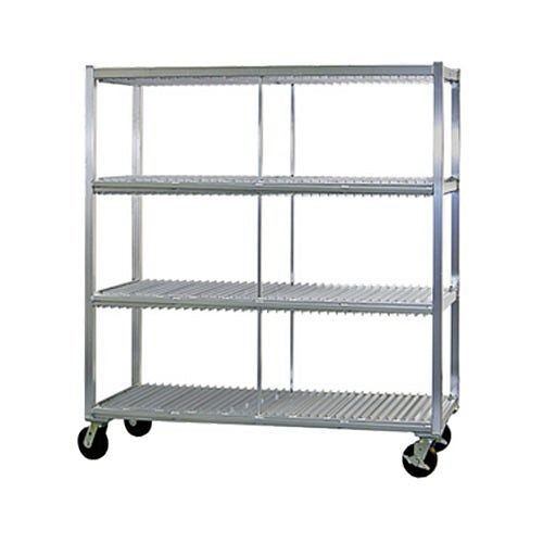 New Age Industrial Tray Drying Rack, Mobile, 3 Tray Levels, 29x64x64", 96708