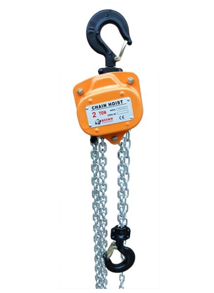 Bison Lifting Equipment 2 Ton Manual Chain Hoist 10' Lift, CH20-10-G