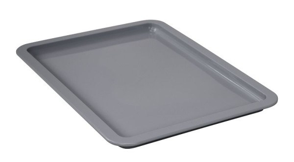 Quantum Storage Systems Pizza Dough Box Lid, 18x13"W, stackable, dishwasher safe, PP, gray, Quantity: 6 pieces, FSB-DL1813GY