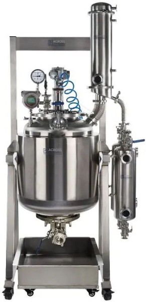 Across International Ai Dual-Jacketed 100L 316L-Grade Stainless Steel Filter Reactor, SR100f