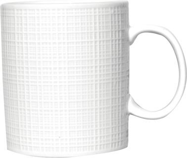 International Tableware Dresden Porcelain C-Handle Mug (11oz), Bright White, Quantity: 24 pieces, DR-68