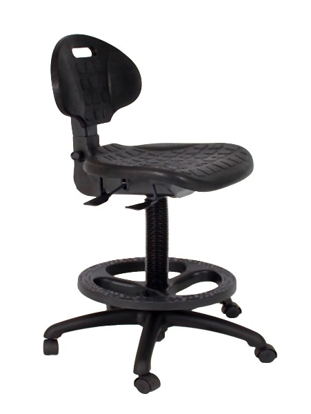 GK Chairs Standard Task Bench Height Harsh Environment Chair, without Arms, H980AH-PP-N28-RN18-02S-B