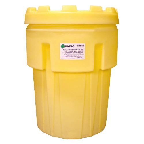 ENPAC 95 Gallon Poly-Overpack Salvage Drum, Yellow, 1095-YE
