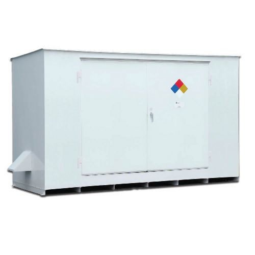 ENPAC 5' x 7' x 9'H Hazmat Storage Building Non-Combustible, White, 9506-WH