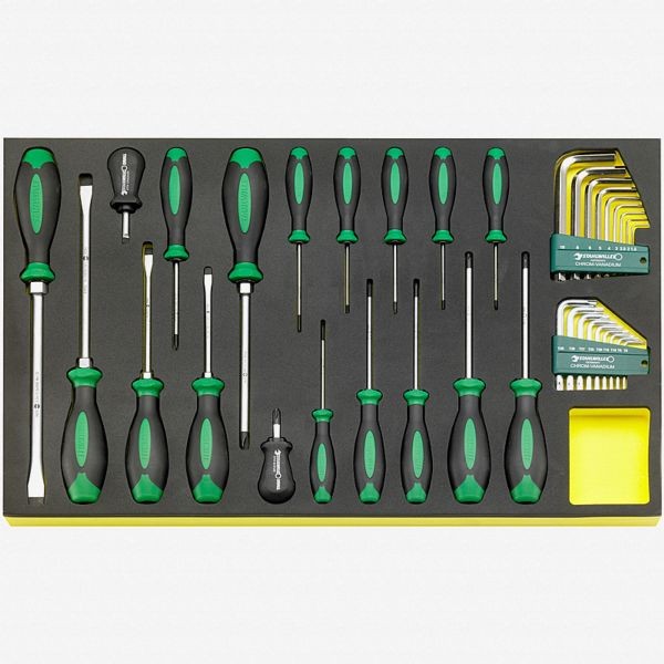 Stahlwille TCS 4622/4650+10760+10766 DRALL+ Set of Screwdrivers in TCS Inlay, 36 Pieces, ST96831196