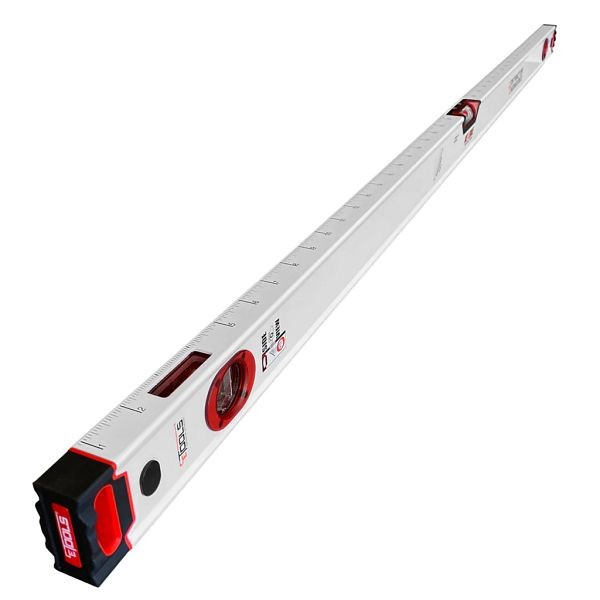 CE Tools 48-Inch Red Edge Construction Level, Shock-Proof Vial, Milled Bottom, Robust End Caps (48"), CET121