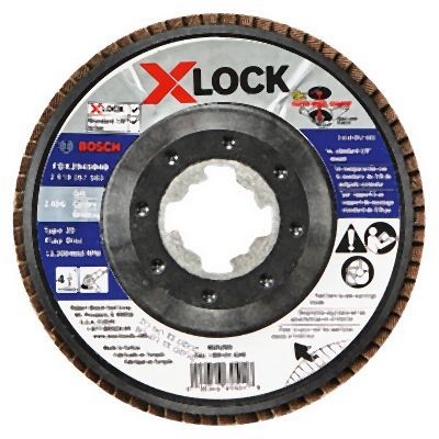 Bosch 4-1/2 Inches X-LOCK Arbor Type 29 40 Grit Flap Disc, 2610057563