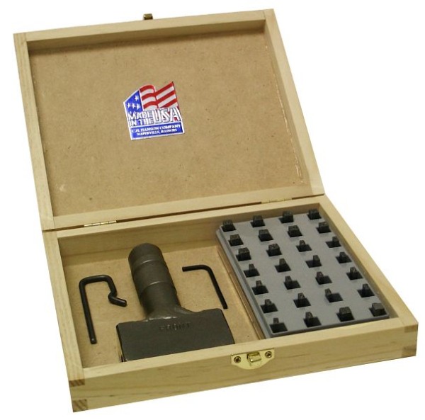 C.H. Hanson Type Kit-Holder with 1/4" Type 40 Pieces, 27782