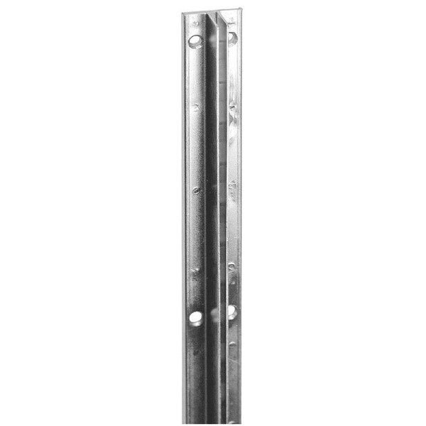 Econoco Recessed Slotted Standards 6'L for 5/8" Drywall, 1/2" Slots on 1" Center, Zinc, SSRB-11Z6