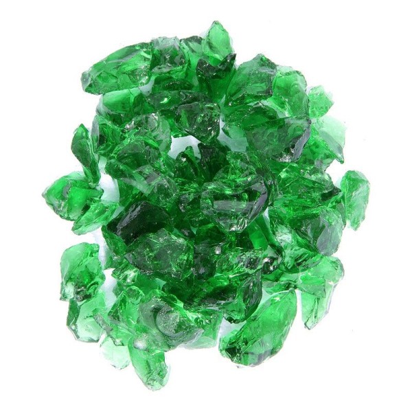 AZ Patio Heaters 10lbs Recycled Fire Pit Glass, Green, RGLASS-GRN