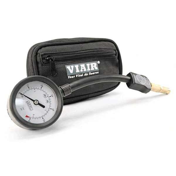 VIAIR 3-in-1 Air Down Gauge (0 to 60 PSI, with Storage Pouch), 00032