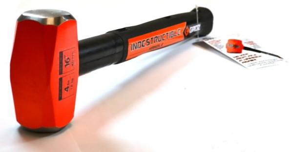 Groz 16" Indestructible Striking Hammer, 4 pounds, 34502