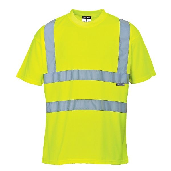 Portwest Hi-Vis T-Shirt, Yellow, M, S478YERM