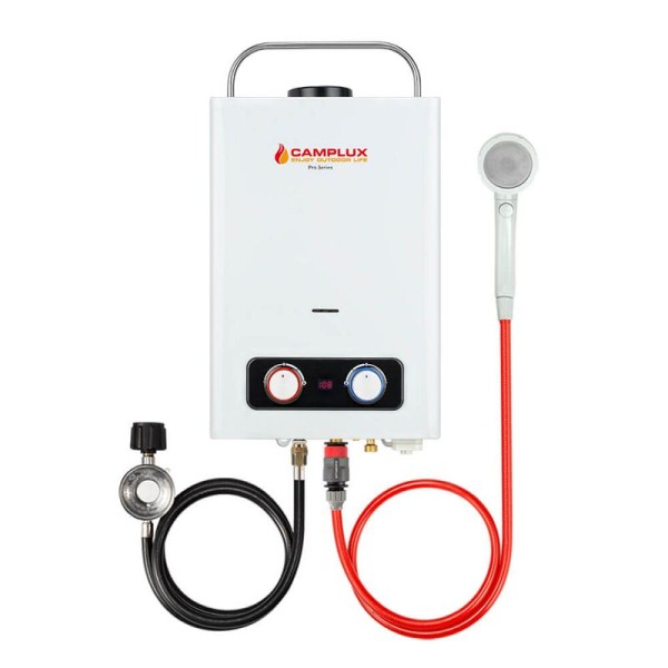 Camplux Pro Series 6L Outdoor Portable Tankless Gas Water Heater, 1.58 GPM, BD158