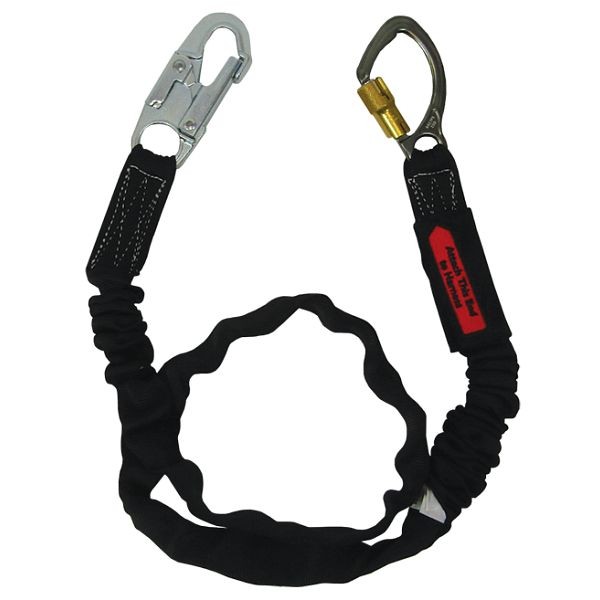 Bashlin Tubular Nylon Web with Polyester Shock Absorbing Core, a SL6550A Snaphook and a 3005A Carabiner, 4' Length, 2815-4HL