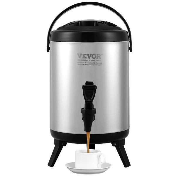 VEVOR Stainless Steel Insulated Beverage Dispenser, 1.5 Gallon 6 Liter, YLHLQQYX8L00TYE16V0