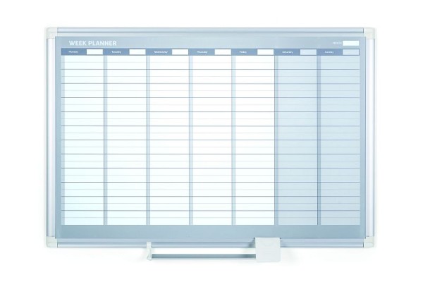 MasterVision Magnetic Steel Dry-Erase Weekly Planner, GA0396830