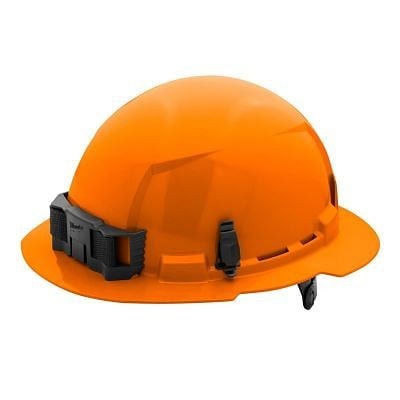 Milwaukee Orange Full Brim Hard Hat with 6Pt Ratcheting Suspension - Type 1, Class E, 48-73-1133