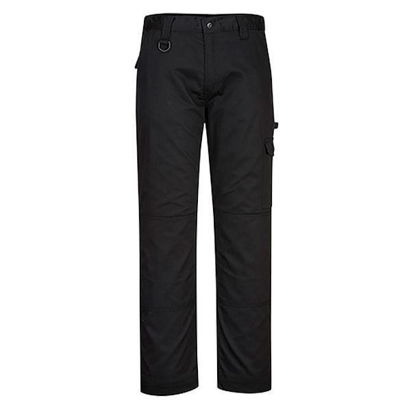 Portwest Super Work Pants, Black, 28, Regular, CD884BKR28