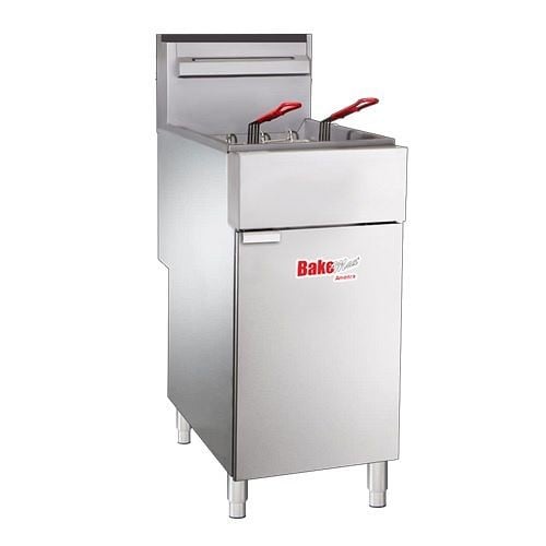 BakeMax 40lb Natural Gas Fryer, 90,000BTU, BAKEG40