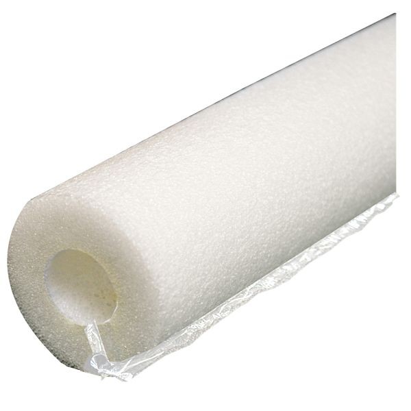 Jones Stephens 1-3/8" ID (1-1/4" CTS 1" IPS) White Self-Sealing Pipe Insulation, 1/2" Wall Thickness, 150 ft. per Carton, I53138W