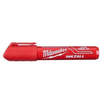Milwaukee Chisel Tip Red Marker L, 48-22-3256