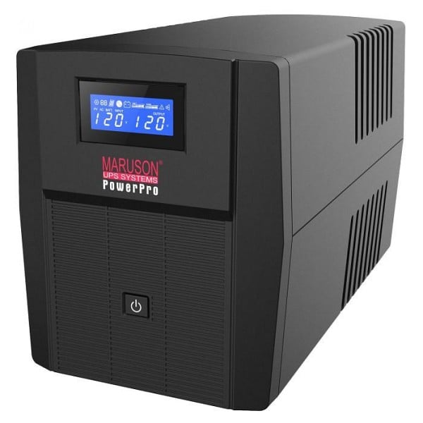 Maruson Technology 1000VA Line-Interactive Uninterruptible Power Supply Unit with AVR and Software, 8 Outlets, PRO-1000LCD