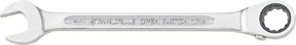 Stahlwille Combination Ratcheting Spanner, Offset, 17A 5/8" angled, ST41473636