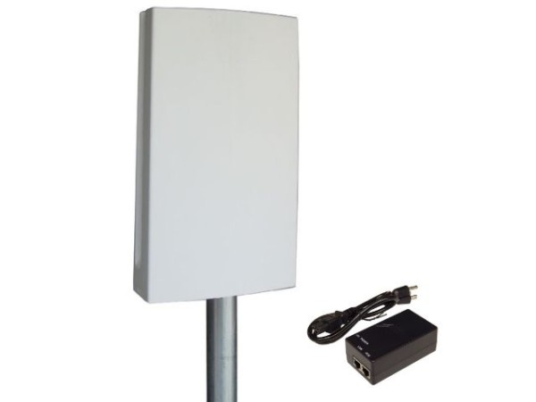 Tycon Systems EZGO2+ Access Point/Client/Bridge 802.11g/n, 250mW, 2.4GHz 14dBi integrated Mimo Antenna, PoE Bundle, 100Mbps, EZGO-0214+